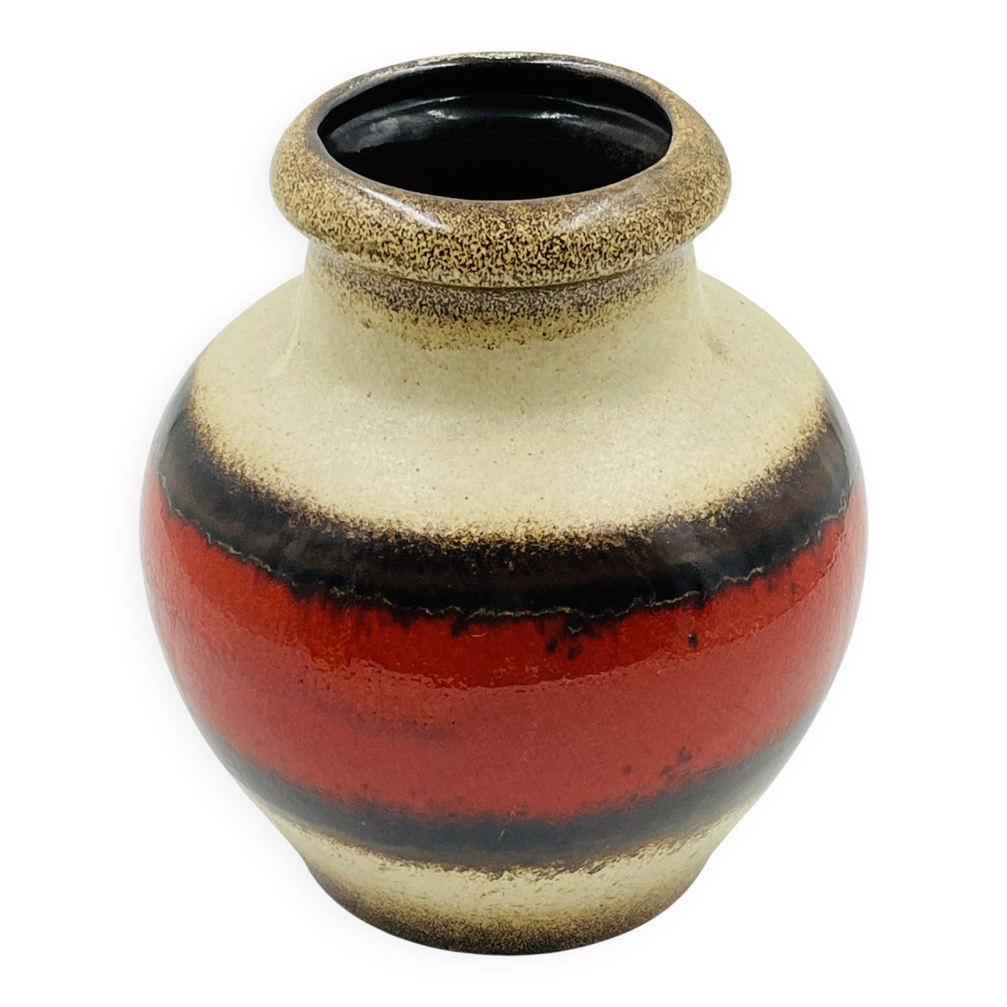 Scheurich vase 291 with red cabochons