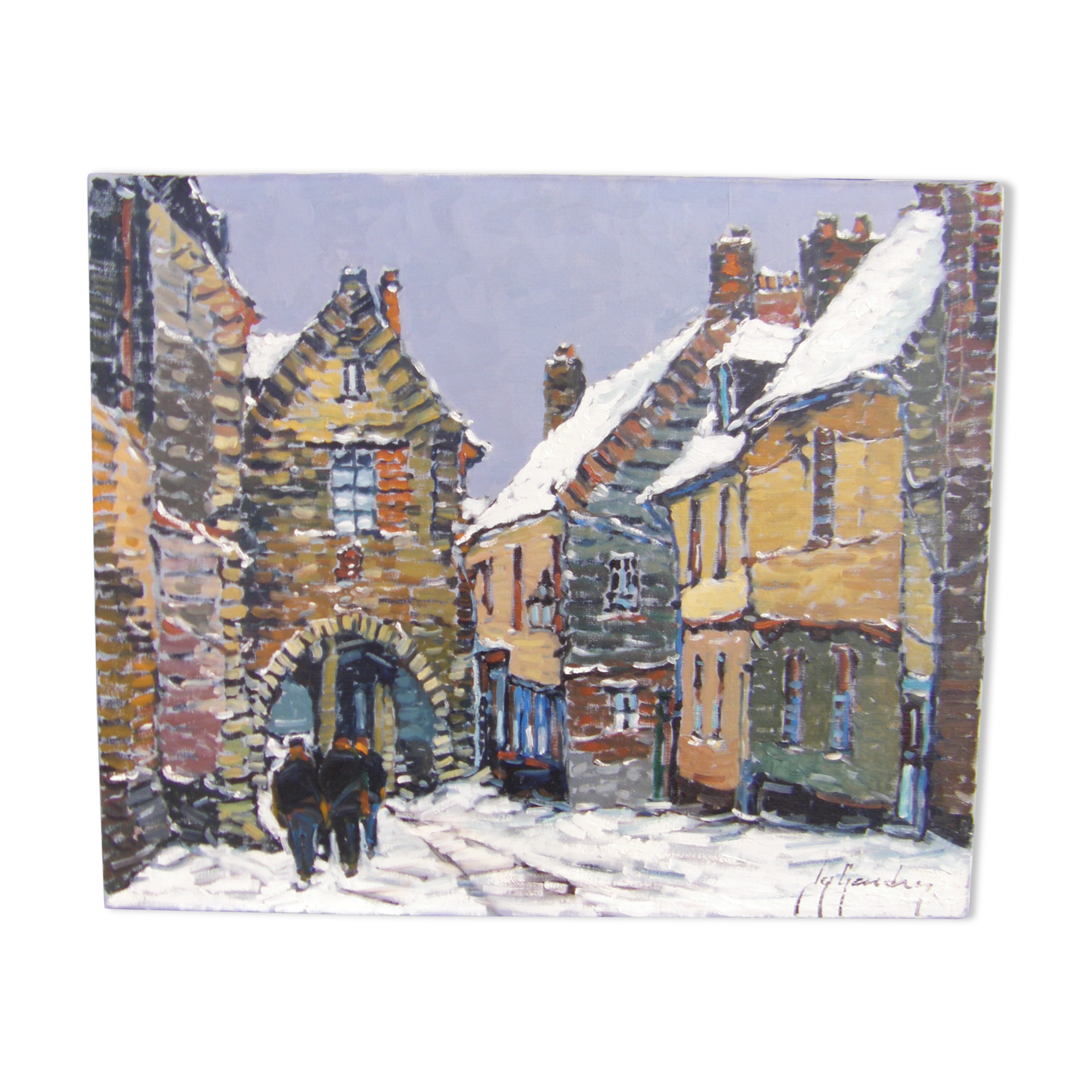 Painting "village scene"