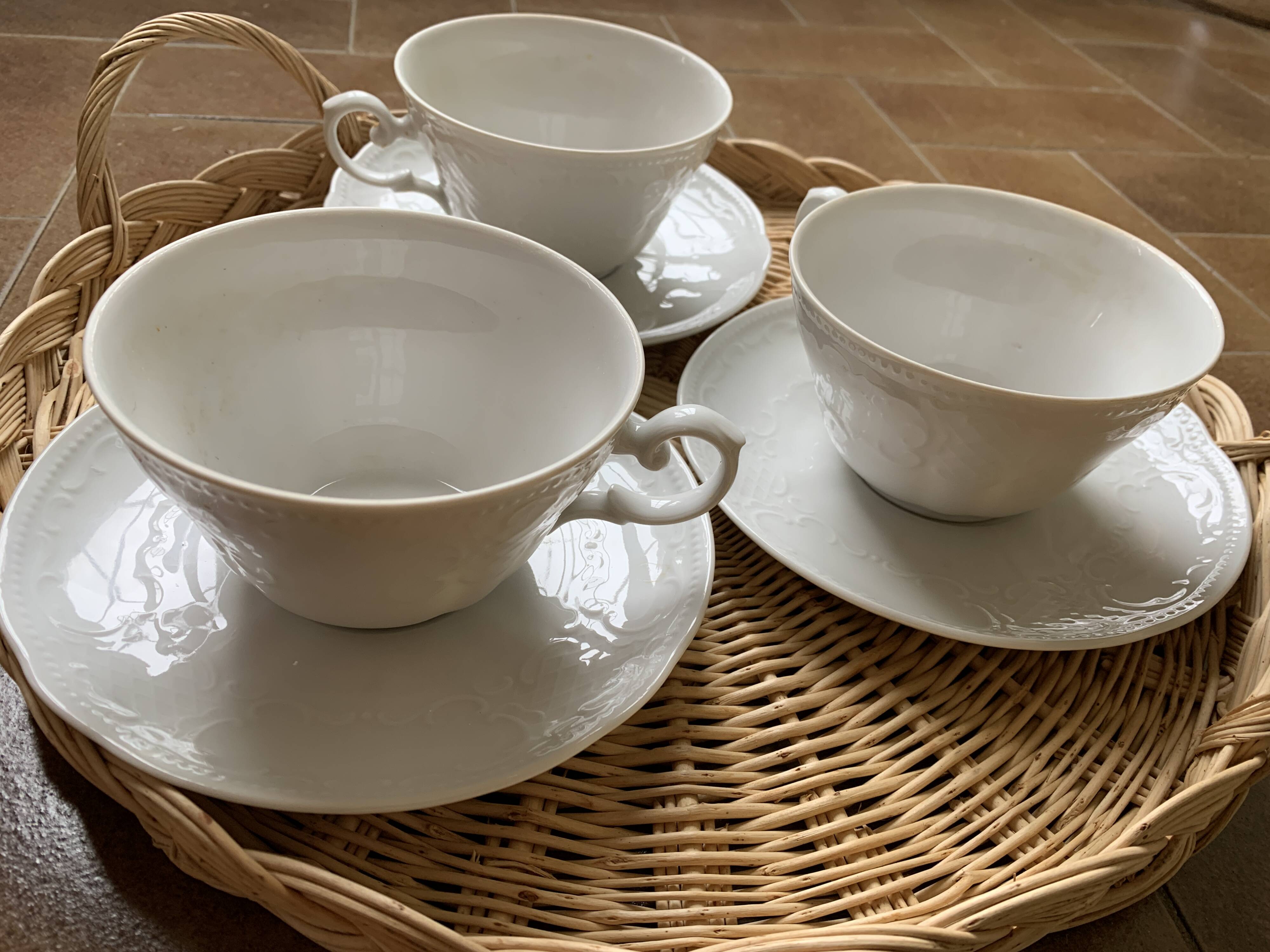 3 Seltmann Weiden Bavaria Porcelain Cups and Saucers