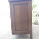 Solid oak sideboard, brutalist and Art Deco work, mid-century.