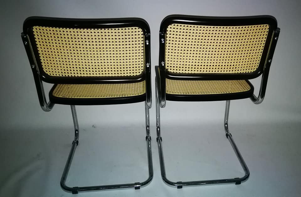 Pair of marcel Breuer B32 chairs