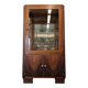 Art Deco walnut burl display cabinet, France circa 1930.