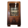 Art Deco walnut burl display cabinet, France circa 1930.