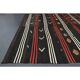 Vintage Turkish Oushak Handmade Wool Cotton Black Area Rug 257x390
