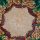Plat rond vintage en majolique