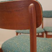 Set of six teak chairs, Danish design,  N. & K. Bundgaard Rasmussen
