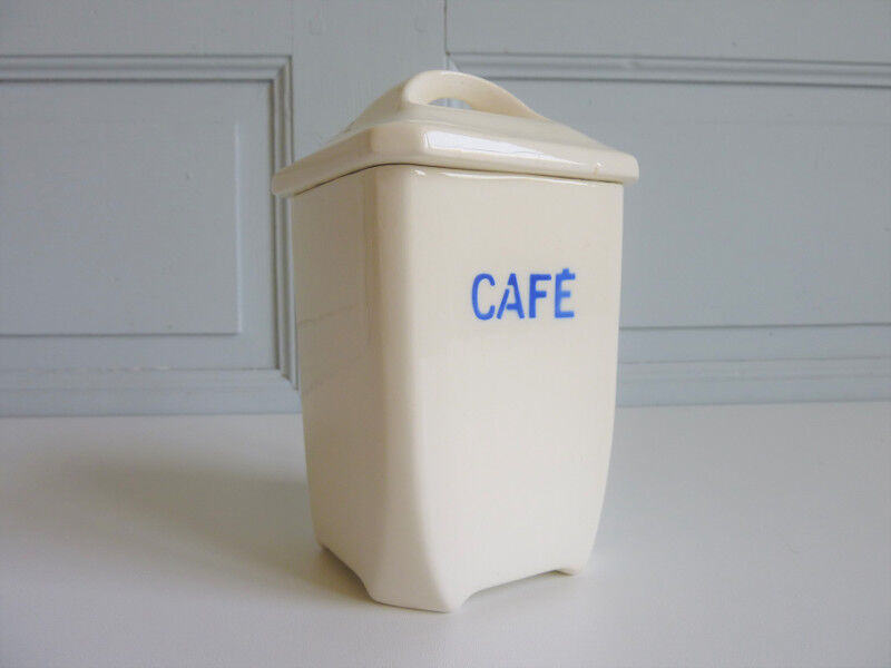Pot café décor blue porcelaine Bandonviller