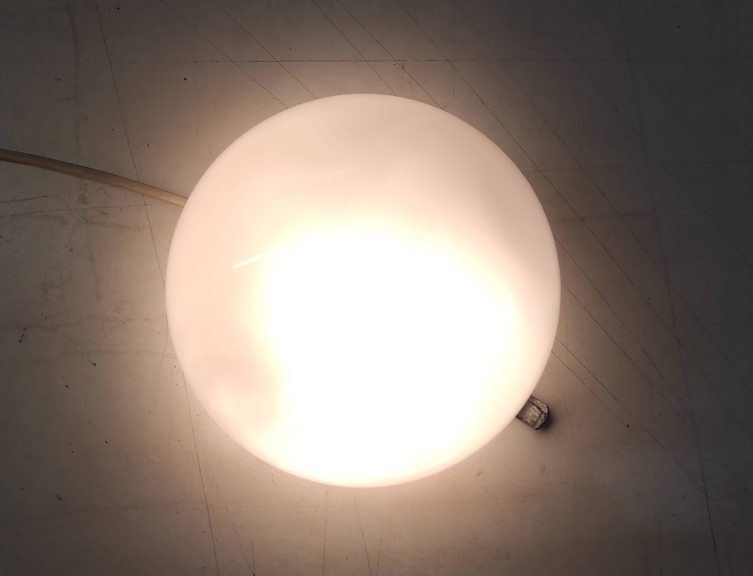 Opaline globe ceiling or wall light 20 cm - mid-20th century