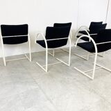 6 postmodern cirkel dining chairs by Metaform, 1980s