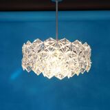 Kinkeldey suspension in chrome and crystal glass, Germany, 1970s.