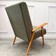 Scandinavian khaki armchair