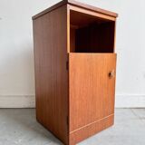 Vintage Bedside Table with Cabinet