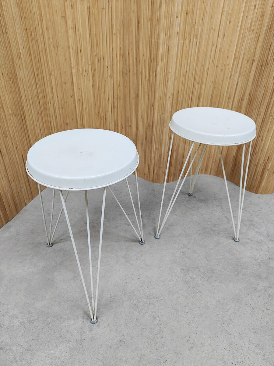 Set of 2 Dutch wire stools Pilastro Tjerk Reijenga