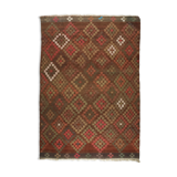 Anatolian handmade kilim rug 267 cm x 186 cm