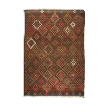 Tapis kilim anatolien fait à la main 267 cm x 186 cm
