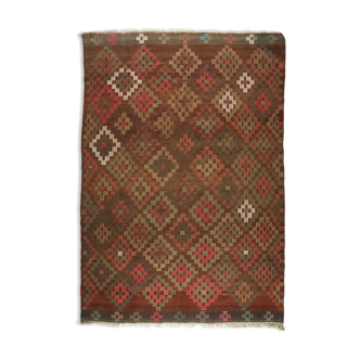Tapis kilim anatolien fait à la main 267 cm x 186 cm