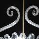 Charming Art Deco Pendant Chandelier by Ercole Barovier, 1940s