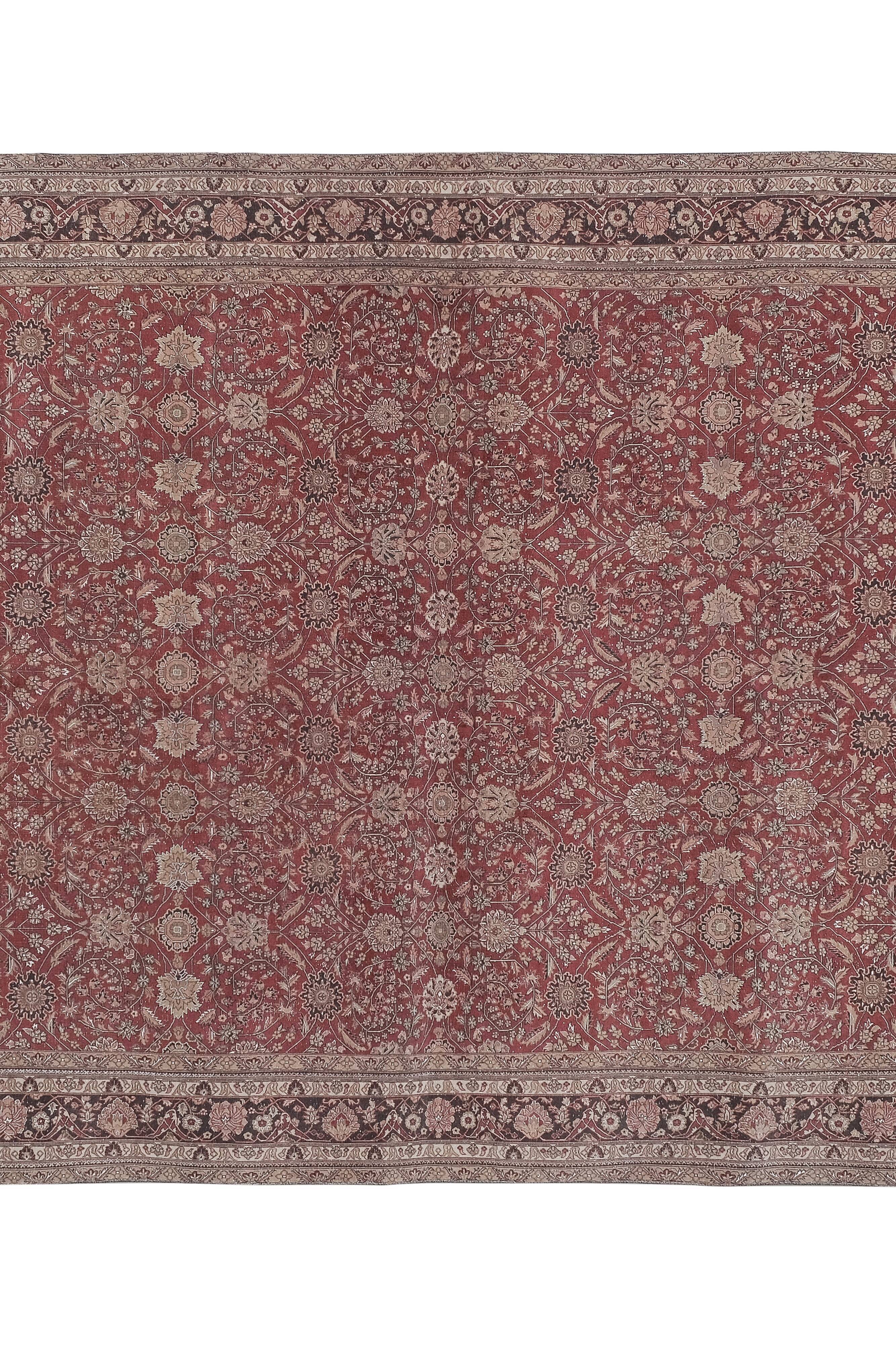 Hand Knotted Contemporary Large Turkish Oushak Rug with Mid-Century Design