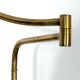 Arredoluce Monza, vintage brass and leather floor lamp. 40s