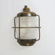 Old wall lamp type porthole in brass and glass. Navy style applique. Year 50