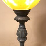 Vintage ostrich egg laying lamp