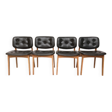 4 chaises scandinaves, 1960