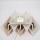 Pair of 2 Danish vintage wall lamps Diamant by Holm Sorensen, 1960
