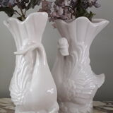 Pair of earthenware saturator vases