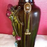 Grand Vase en Barbotine. XIX siècle.