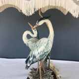Herons lamp, capodimonte G.Armani 1960/70