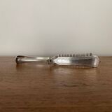 Silver asparagus tongs with Minerva hallmark, 19th century