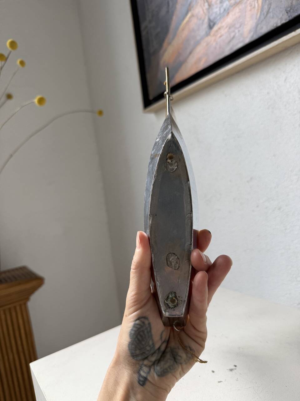 Stainless steel boat from the 1980s.