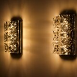 Paire d’appliques Kinkeldey en cristal.
