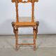 Folding wooden chair imitation bamboo