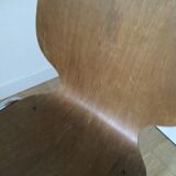 Vintage chair wood and chrome