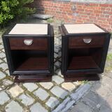 Pair of Art Deco style bedside tables