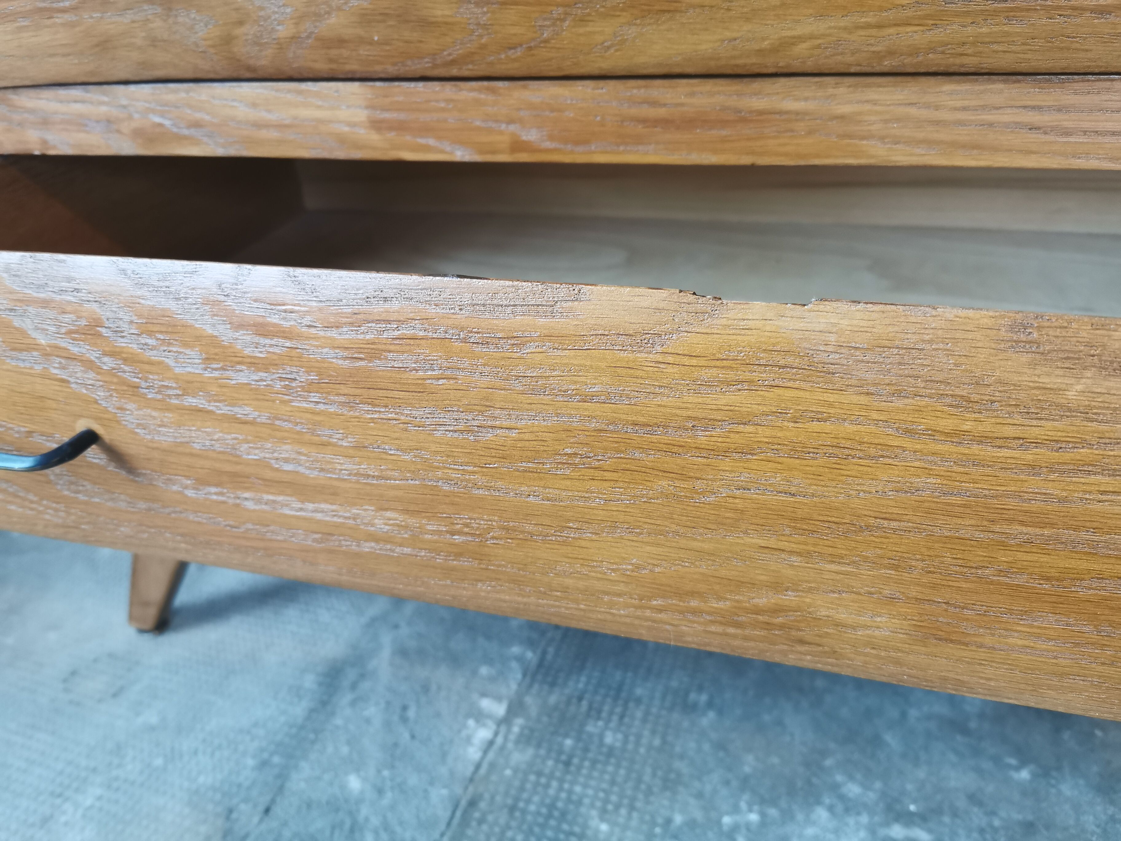 50's chest of drawers, compass feet