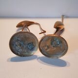 Brass heron couple