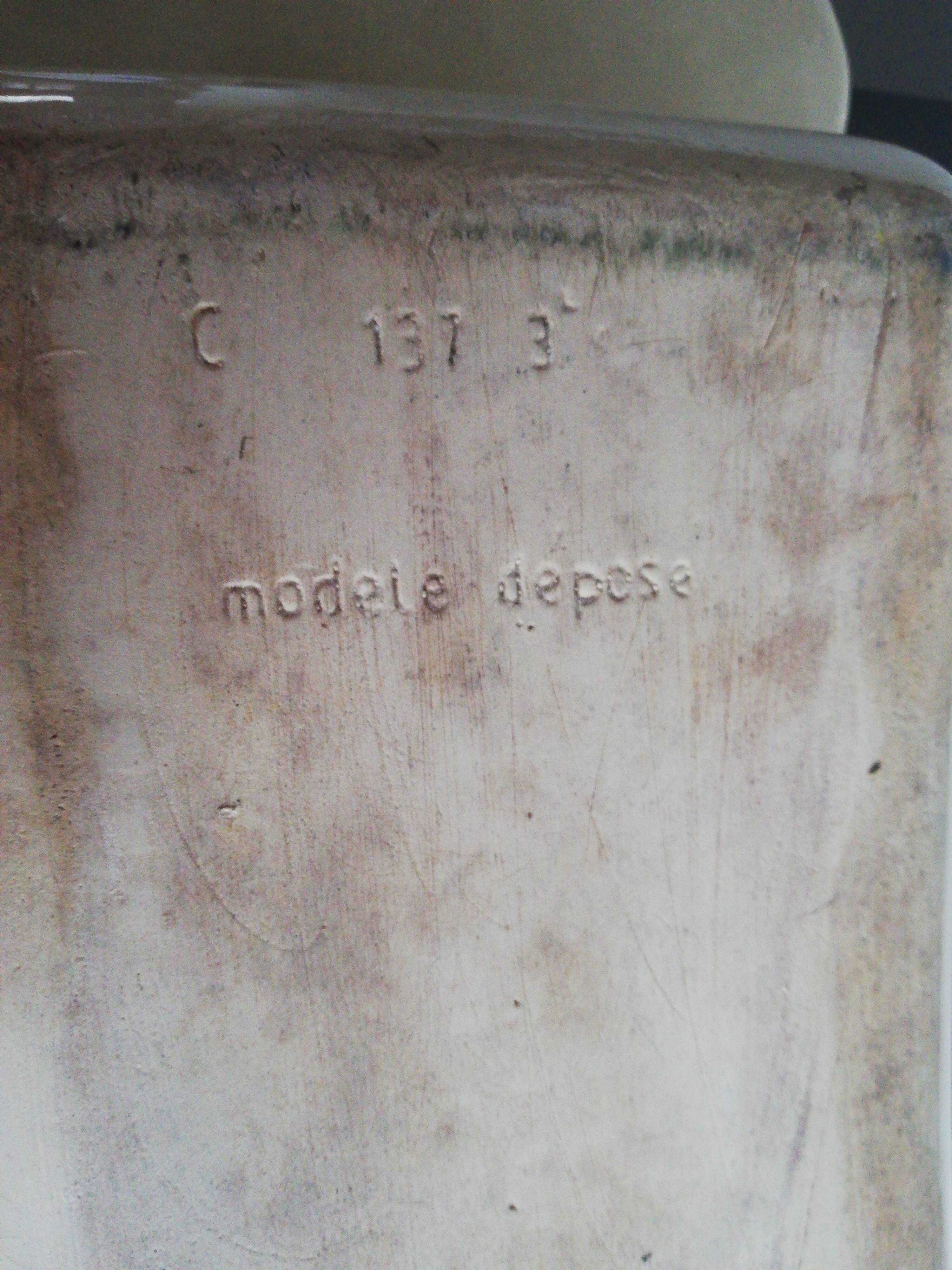 Earthenware terrine-shaped asparagus dish