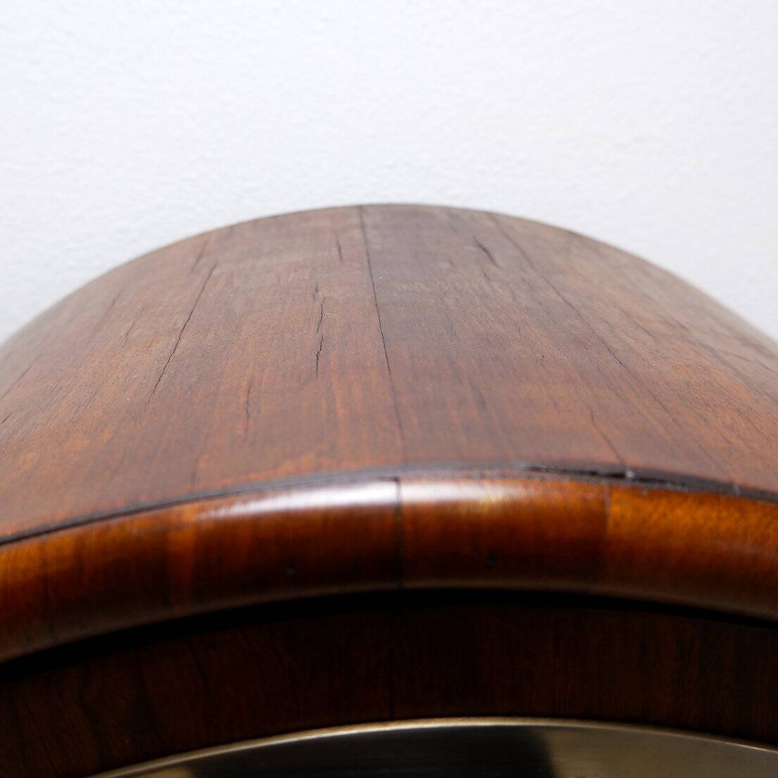 Arched display cabinet in wood and glass door - 1950s