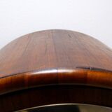 Vitrine cintrée en bois et porte vitrée - années 1950