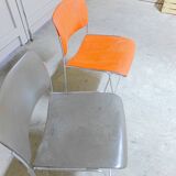 3 chaises Design D. ROWLAND 1964 HOWE 40-4