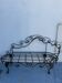 Garden chaise longue in wrought iron