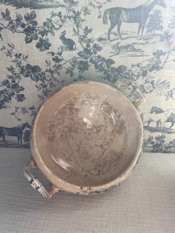 Old soup tureen Linotte model Creil & Montereau