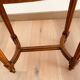 Louis XVI style stool in stained beech with velvet seat. 20th century.