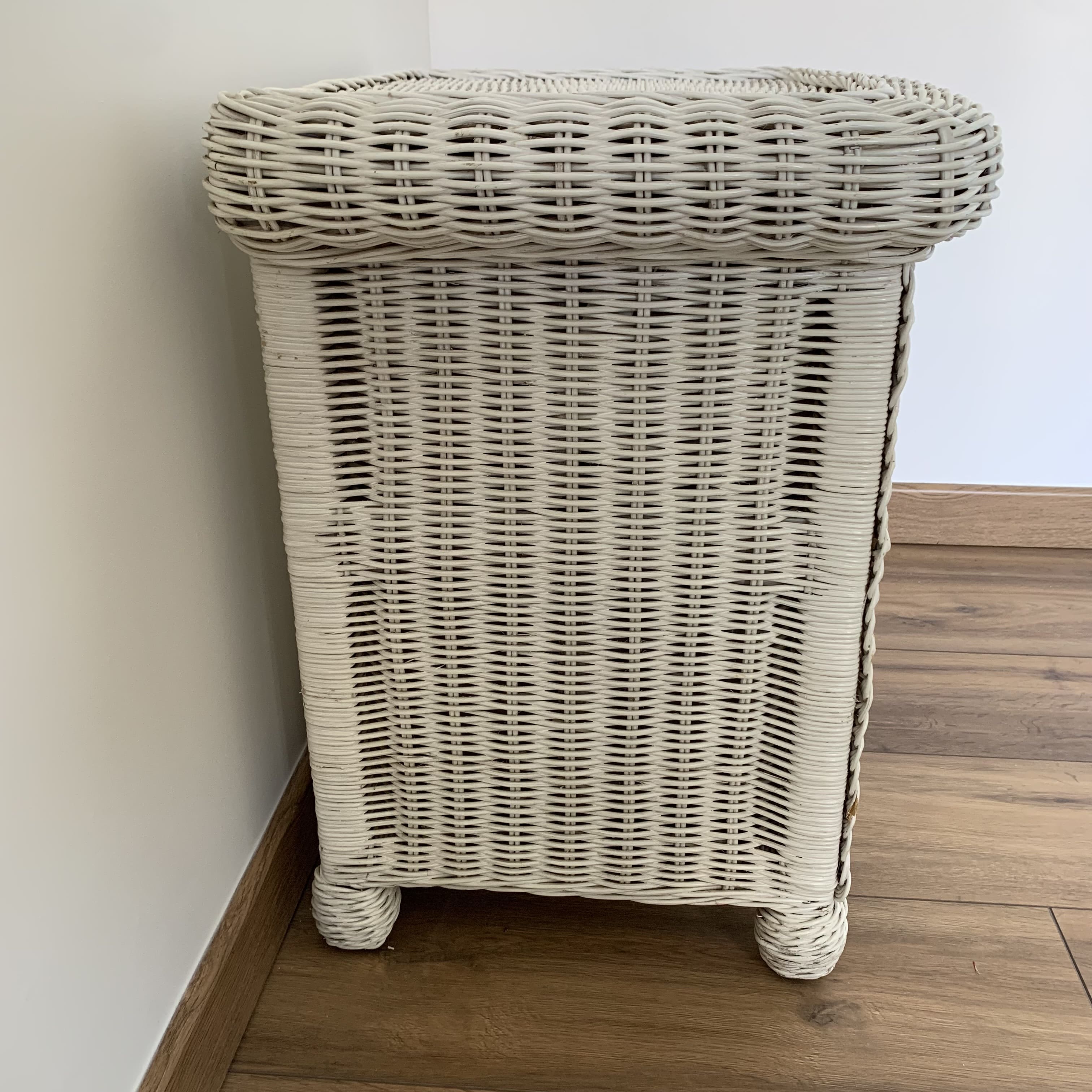Wicker bedside table