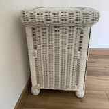 Wicker bedside table