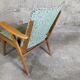 Scandinavian compass foot armchair