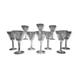Set of 11 Villeroy & Boch crystal aperitif glasses