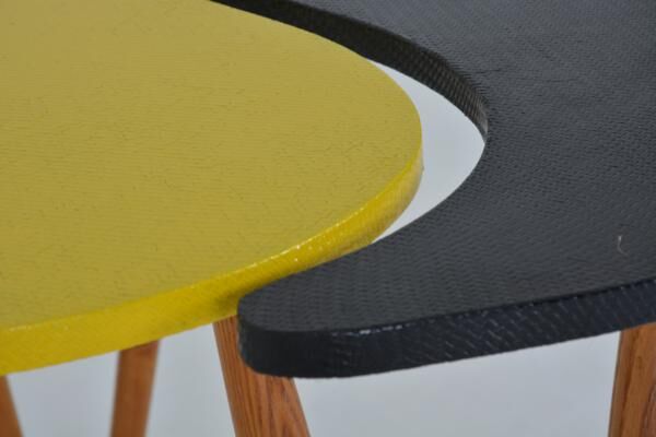 Table basse Ying Yang des années 50